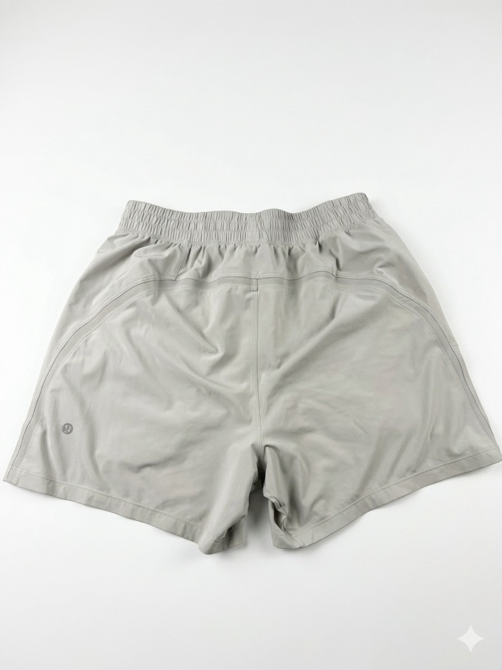 lululemon Pace Breaker Linerless 5” inseam Light Gray Shorts